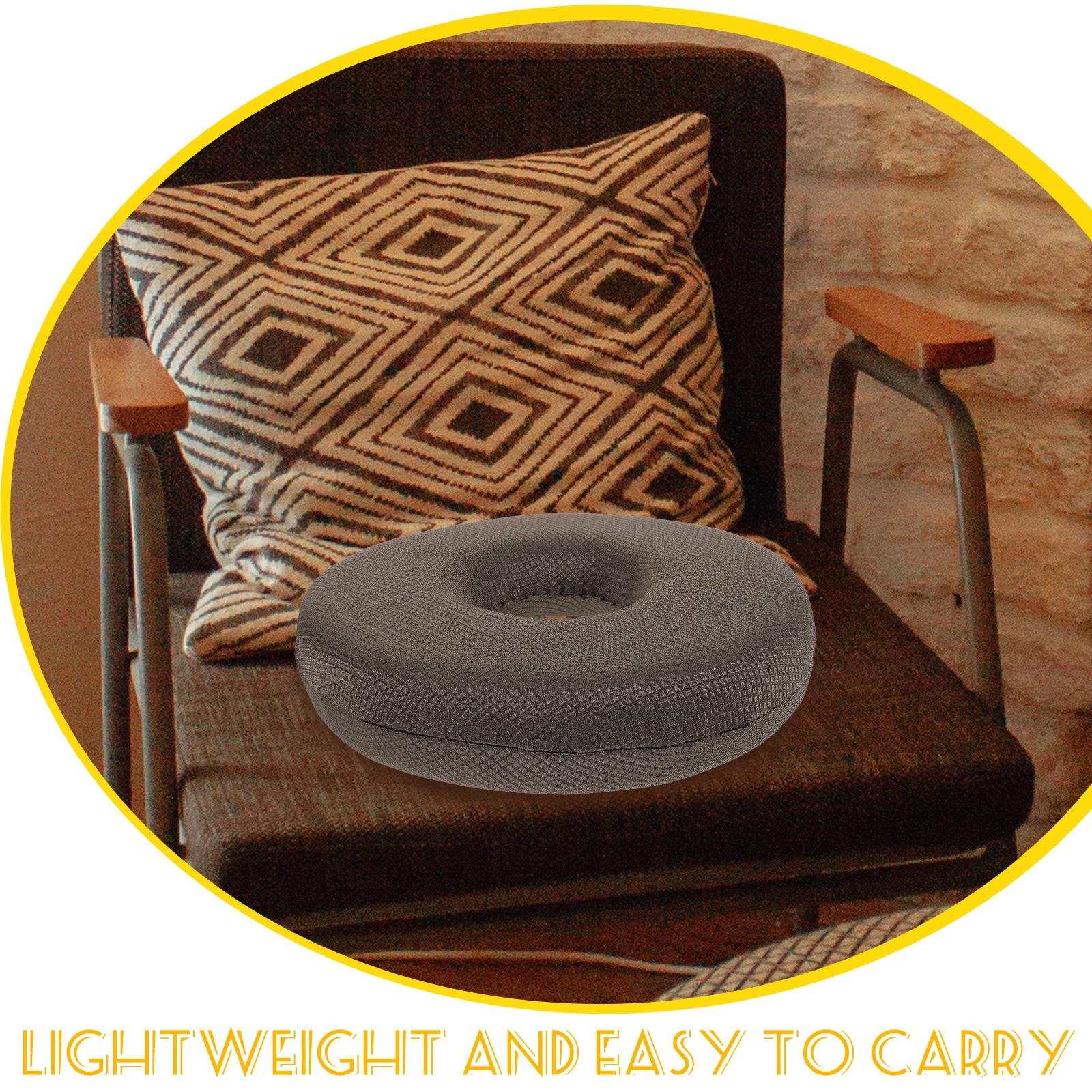 

25X9cm Anti-decubitus Cushion Sponge Foam Pile Soft PVC Comfortable Relieve Pain Easy Fold Carry Suitable Patients