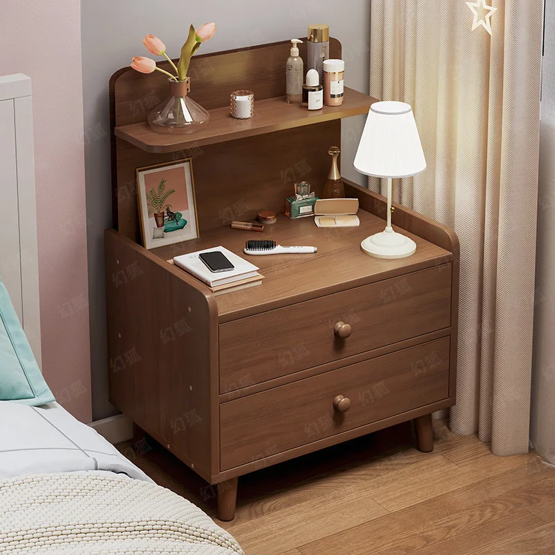 

Modern Minimalist Nightstand for Bedroom Home Use Small Side Cabinet Storage for Rent House Simple Compact Storage Cabinet