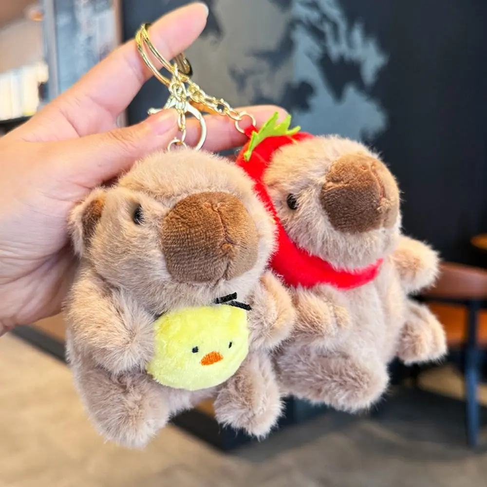 Capybara 멀티 컬러 봉제 인형 장난감, 카피바라 시뮬레이션 펜던트 액세서리, 동물 선물