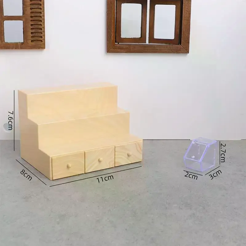 인형의 집 미니어처 슈퍼마켓 장면, 1/12 스케일 시뮬레이션 저장 진열대와 롤리팝 놀이 세트