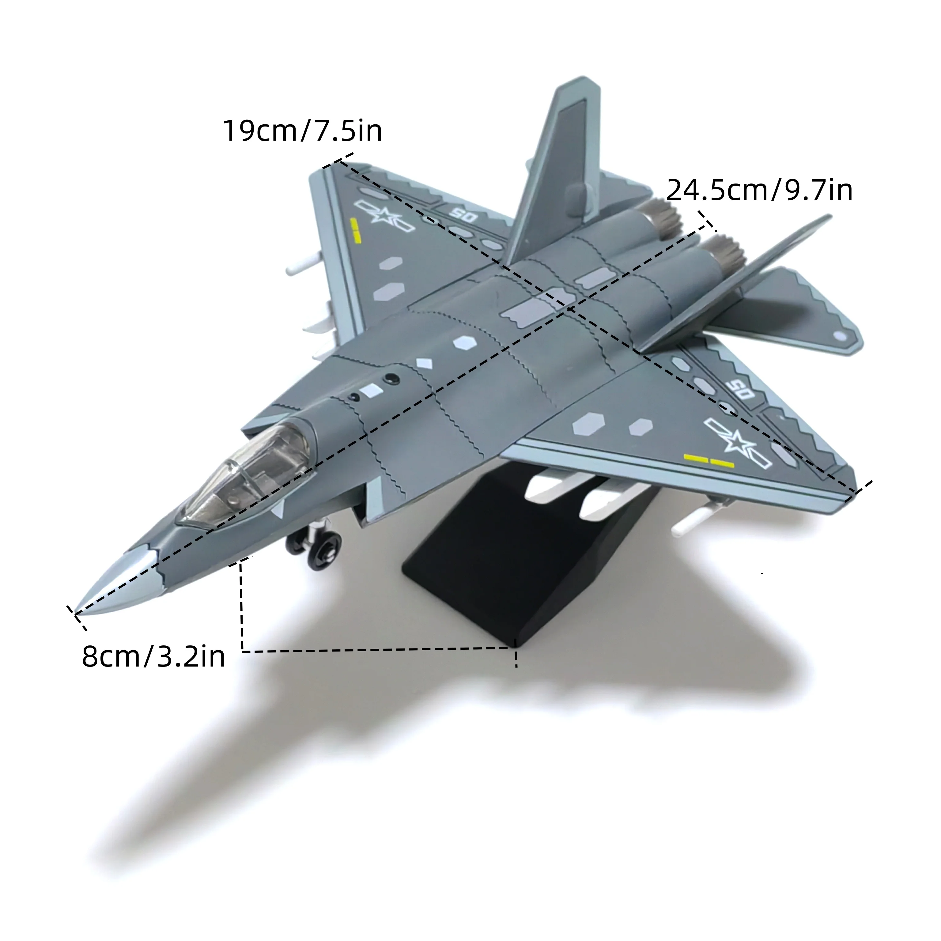 SU-57S F-14 SU-25 Montage-Simulationsmodell aus Kunststoff Kampfflugzeug Militärisches Ausstellungsmodell Kreatives Geschenk – Detail 16