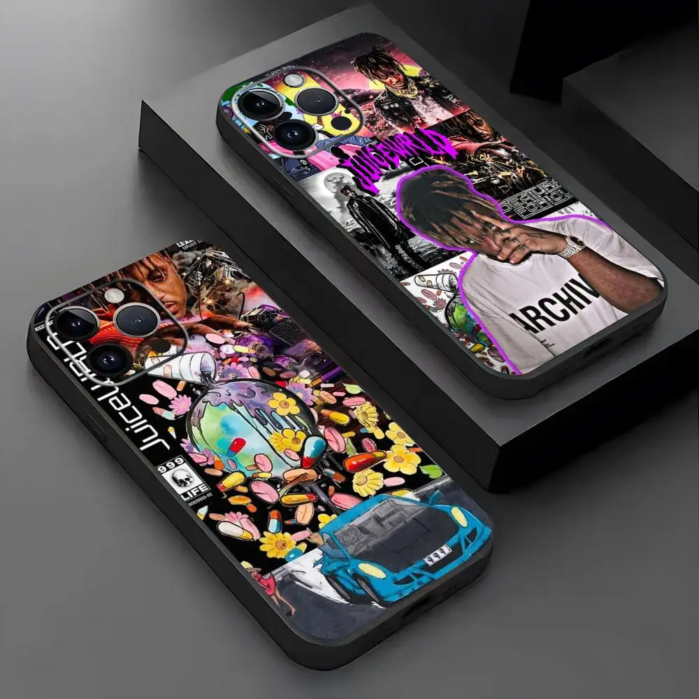 Juice cool 999, модный дизайн, чехол для телефона для iPhone 16, 16e, 15, 14, 13, 12, 11 Plus Mini Pro Max, мягкий черный противоударный чехол