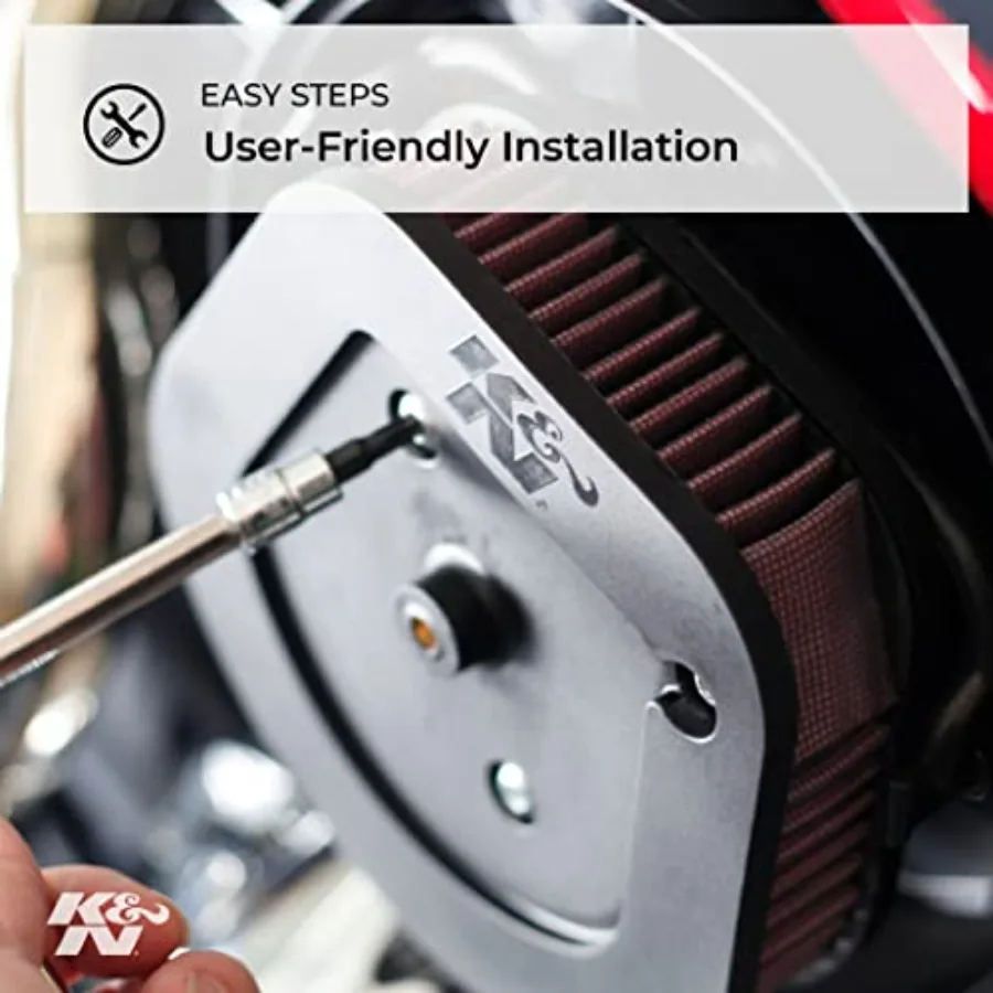 فلتر هواء المحرك: فلتر هواء Powersport عالي الأداء: يناسب 20172019 HARLEY DAVIDSON Road King Electra Glide Ultra Classic