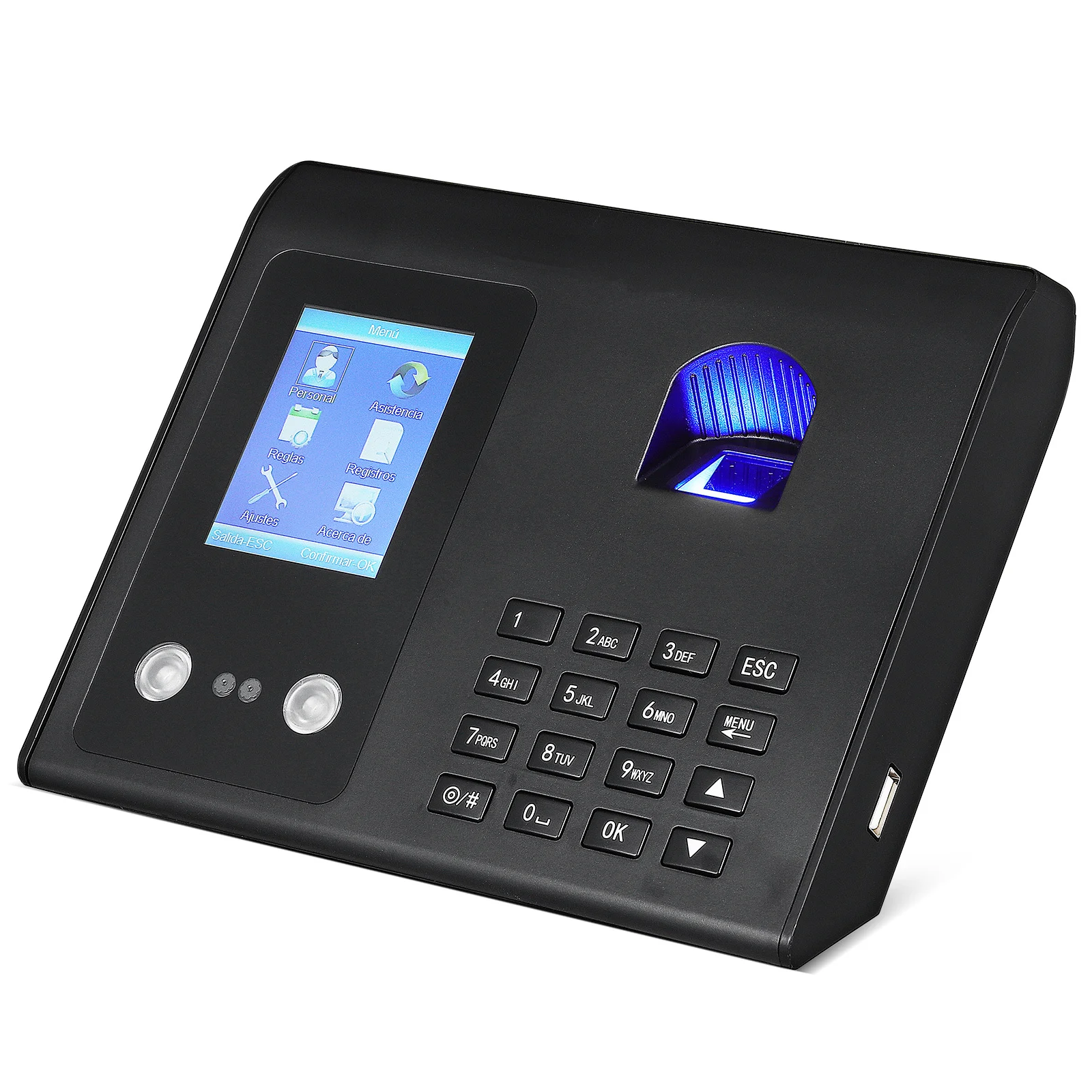 

500 Faces 1500 Fingerprints Face Recognition Time Clock Fingerprint Attendance Machine For Office Small Business Usb