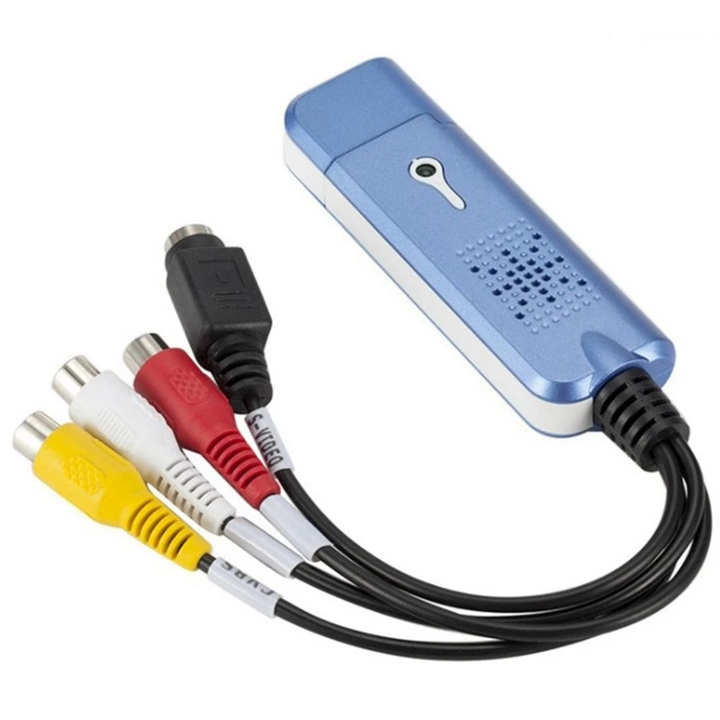 USB 2.0 Video Capture Card VHS VCR TV To DVD Converter For Mac OS X PC Windows 7 8 10