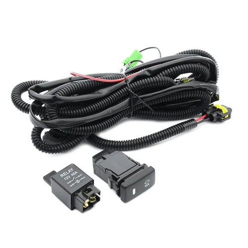 Arnés de cableado de luces antiniebla H8 H11 para Toyota Land Cruiser 100 120 Hilux Prius 4Runner Highlander Tacoma Tundra Lexus LX470 interruptor