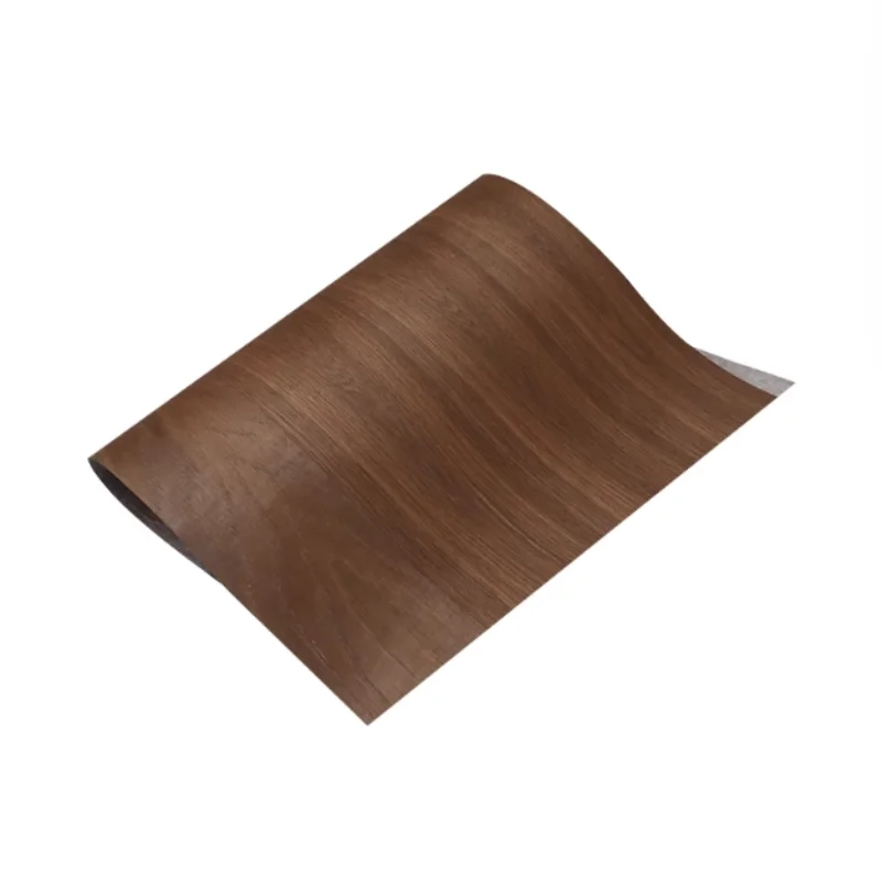 L:250*58cm T:0.25mm Chapa de madera empalmada de roble ahumado Natural-Mesas y estantes de cafetería Boutique muebles decoración de gabinetes
