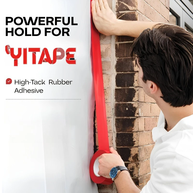 YITAPE 60mm*66M Plaster Sealing Tape Waterproof UV Resistant Joint Repair Tape for Pipe Fittings Building Surface Wrap Sealing