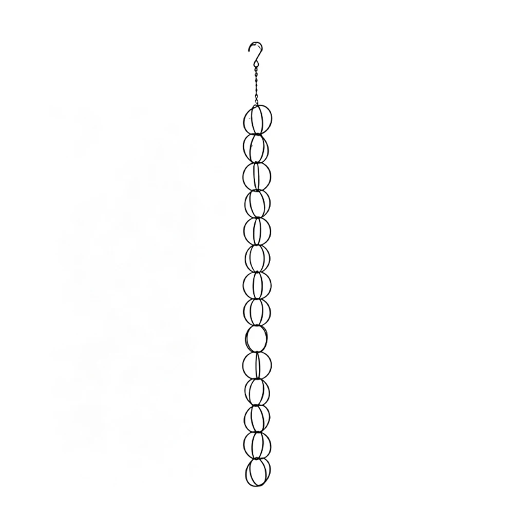 Functional Rainwater Chain for Outdoor Drainage Systems in For Gardens Porches and Courtyard Water Management Projects