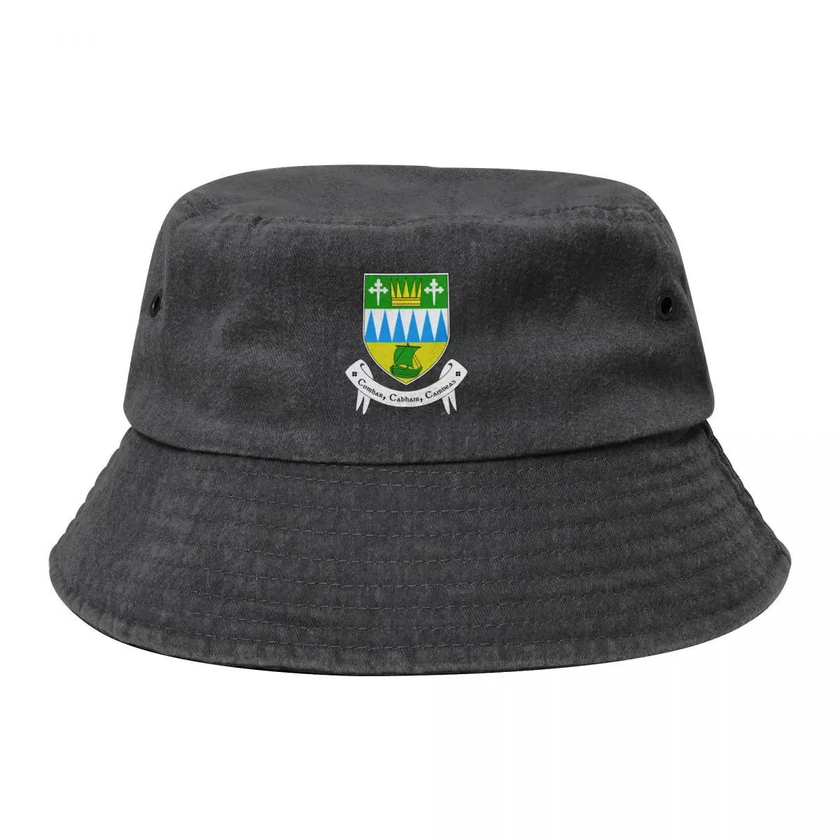 

Coat of Arms of County Kerry, Ireland Bucket Hat Hood Wild Ball Hat Military Tactical Cap Anime Hat Mens Caps Women's