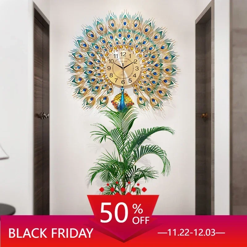 

Living Room Decoration Aesthetic Corner Wall Clock Arts Long Elegant Ornaments Room Decor Aesthetics Furniture Large Gaming