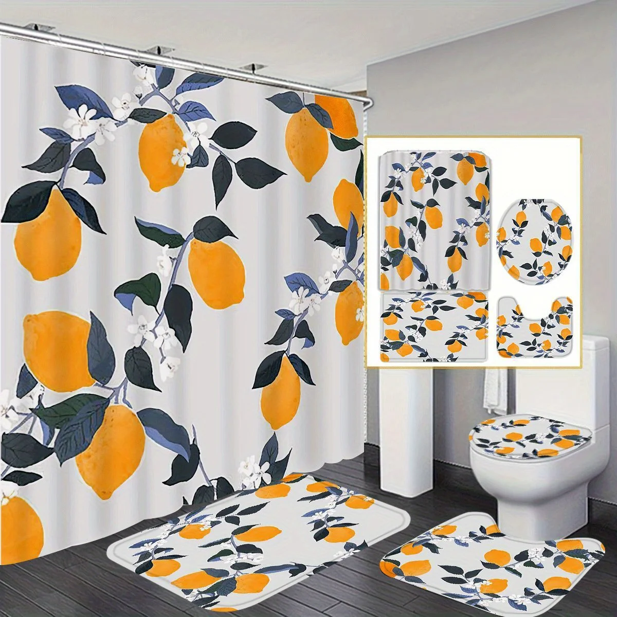 

Красочные клетчатые принты, тематический полиэстер, моющийся, домашний декор для душа в ванной комнате с 12 крючками, нескользящий коврик для ванной, U-образный унитаз S