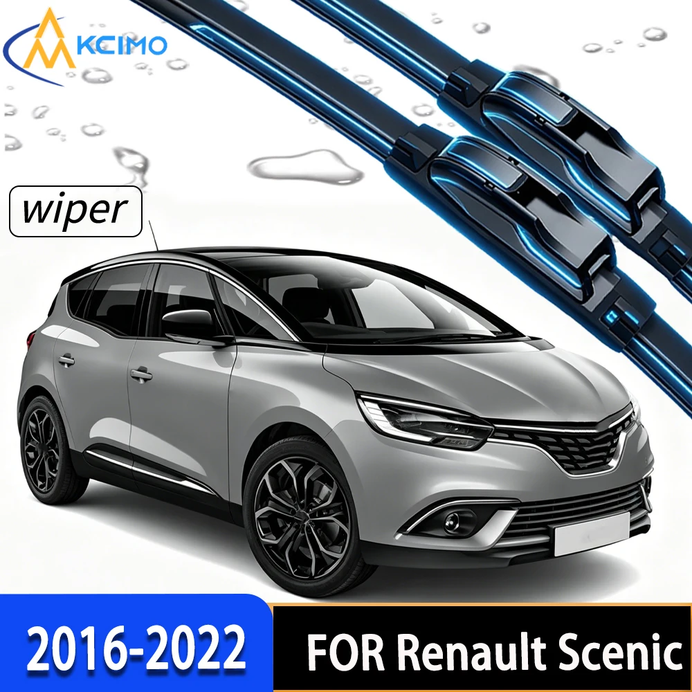 

Premium High-Performance Front Windscreen Wiper Blades with Durable Rubber, Direct Fit for Renault Scénic IV 2016-2022