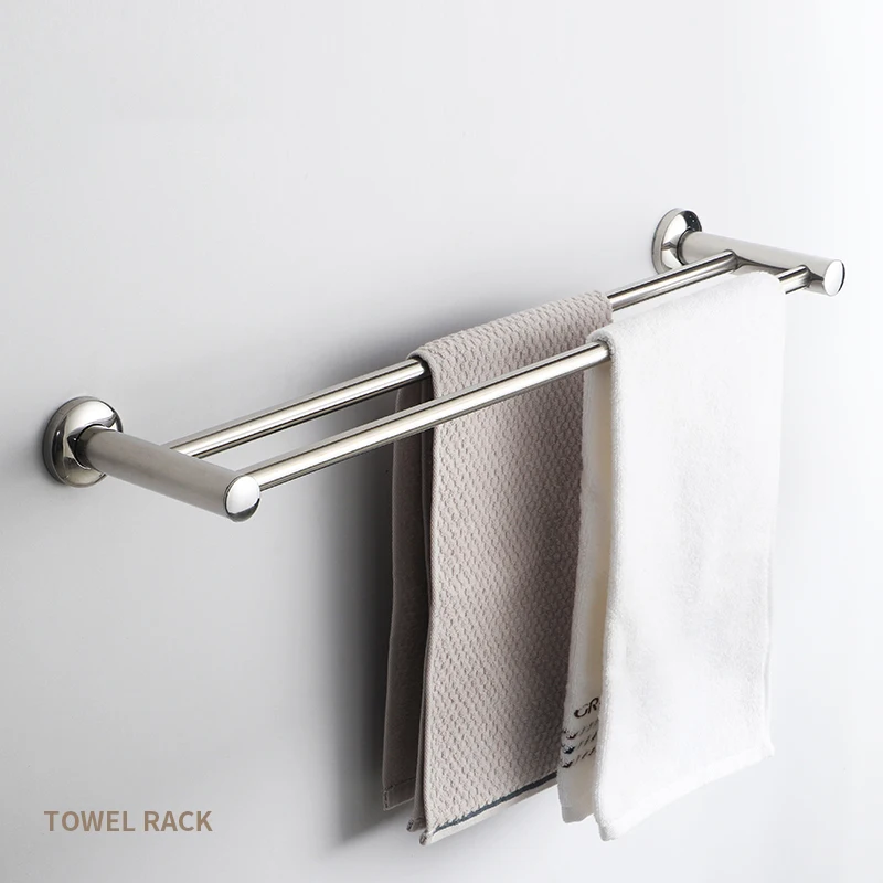 

Серебряная вешалка для полотенец для ванной комнаты, вешалка для полотенец из нержавеющей стали, настенная вешалка для полотенец для ванной комнаты, полка для ванной комнаты