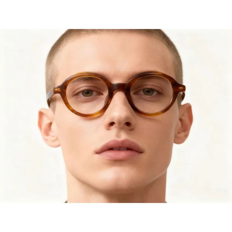 

Очки ручной работы из ацетата по рецепту, трендовые овальные оптические линзы с мужскими очками для близорукости, мужские