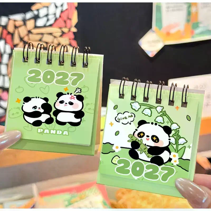 2027 Desk Calendar Mini Portable Travel Calendars: Home Office School Daily Schedule Planning Home Decor