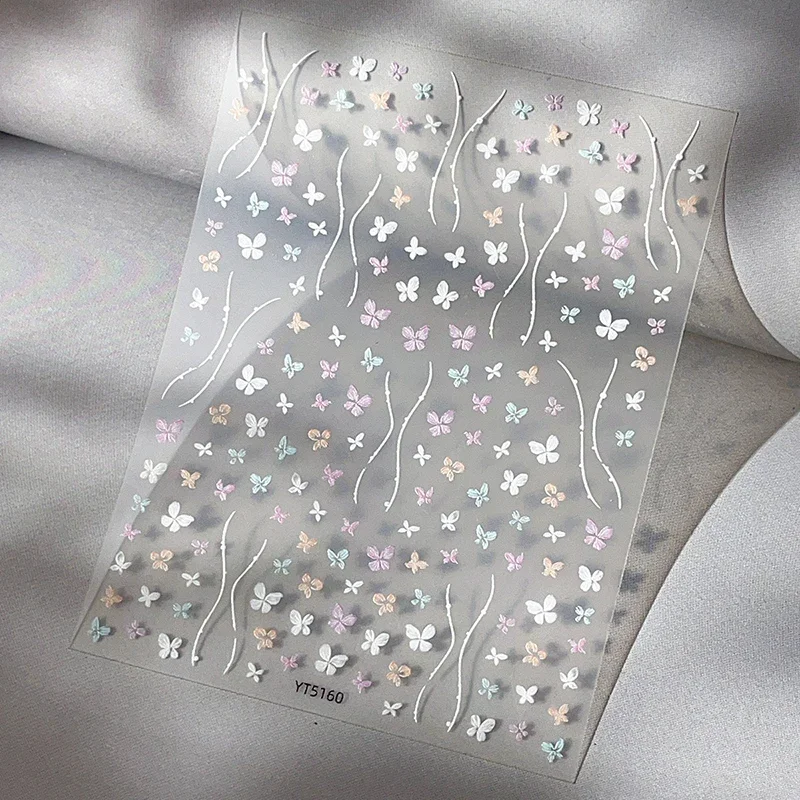 فراشة مسمار الفن ملصقات تنقش مسمار الشارات مسمار الفن تصميم الذاتي لاصق لوازم الأظافر للنساء مانيكير الديكور