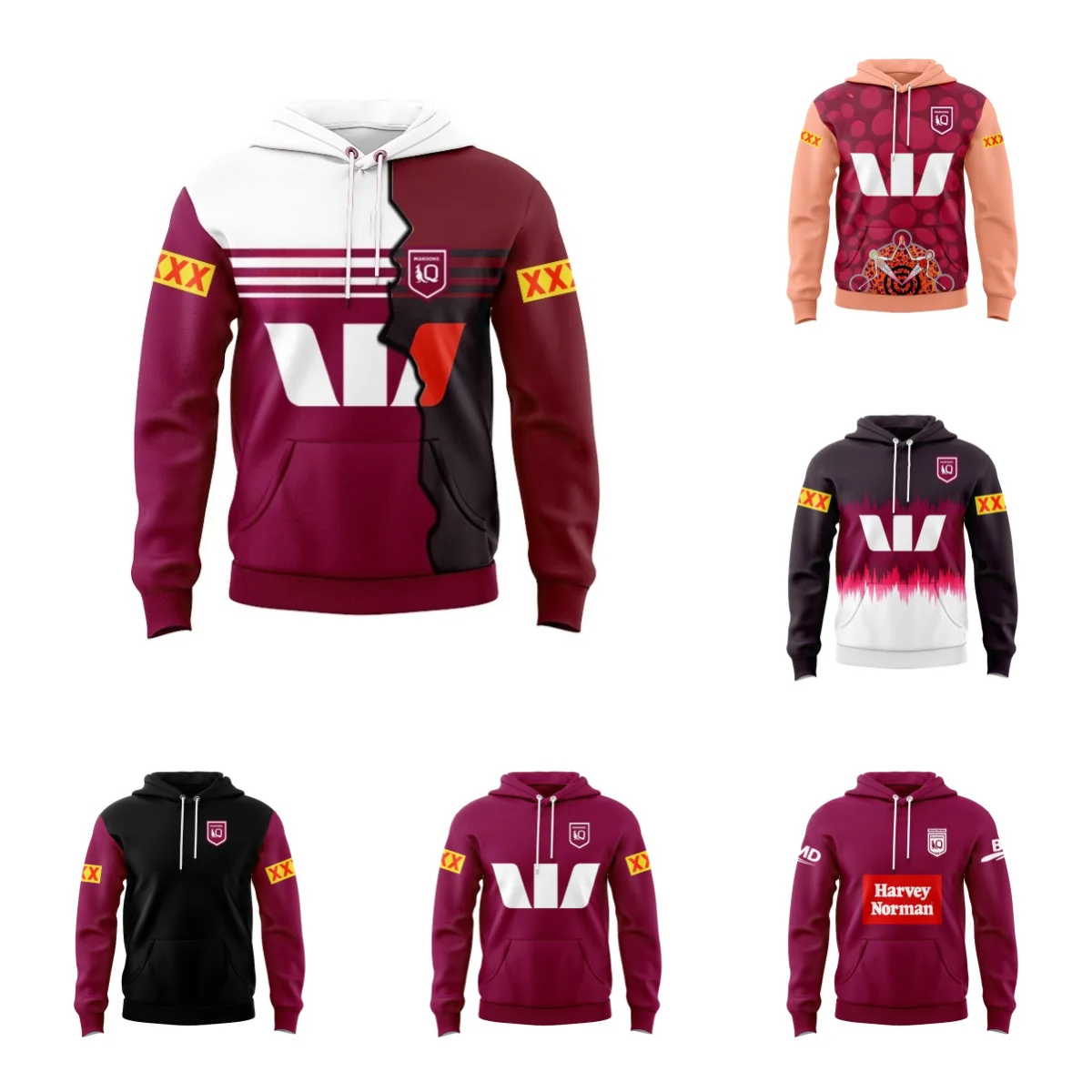 

HOODIE QLD Maroons away rugby jerseyirt