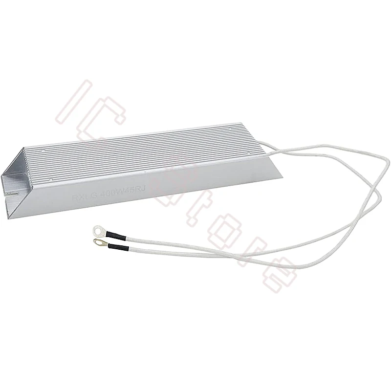 RXLG 400W Aluminum Shell Brake Resistor 10RJ 20RJ 30RJ 40RJ 50RJ 75RJ 100RJ 150RJ 300RJ Ohm for VFD Inverter Servo Motor