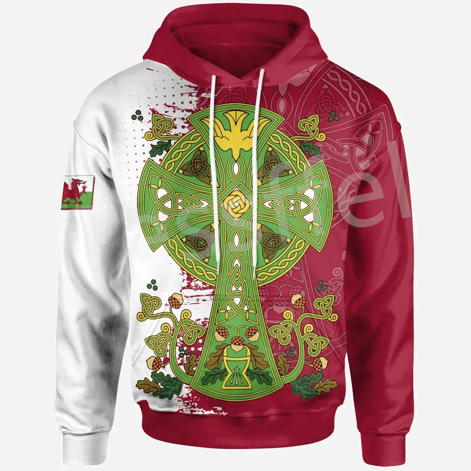 

NewFashion Country Wales Cymru Celtic Tattoo Retro Streetwear Tracksuit 3DPrint Men/Women Unisex Casual Funny Jacket Hoodies X1