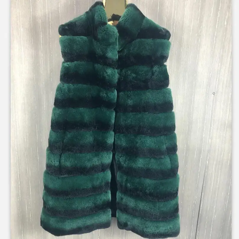 Natural Rex Rabbit Fur Waistcoat, Warm Winter Fashion, European Street Style, 2023