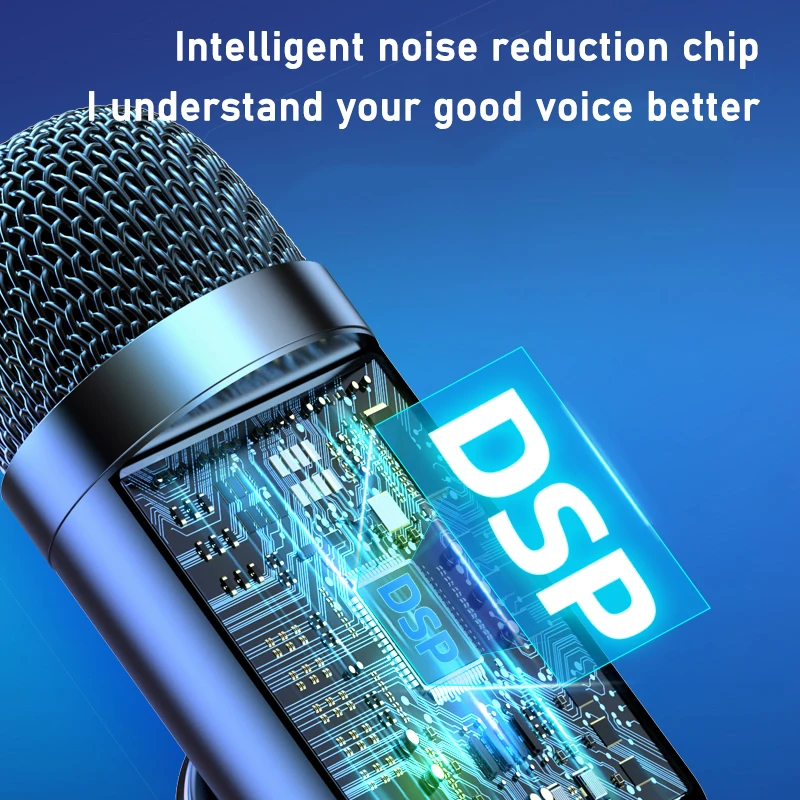 Zezzio K6 Computer Desktop Microphone Portable Conference Teaching Microphone PC Mac USB Computer Desktop Microphone