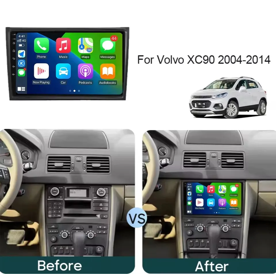 Car Radio Android 16 For Volvo XC90 2004 2005-2014 Multimedia Video Player Navigation Stereo GPS carplay WiFi 5G - view 2