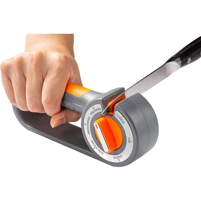 

ABMH-For Kitchen Knifes Manual Sharpener, 6-In-1 Stage Pocket Knifes Sharpener, For Kitchen Knife Sharpener