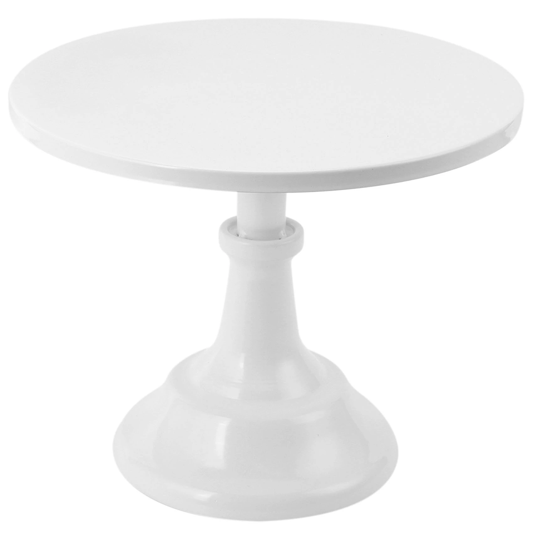 ABUN Metal Iron Cake Stand Round Pedestal Dessert Holder Cupcake Display Rack White 25x22cm Birthday Wedding Party Decoration
