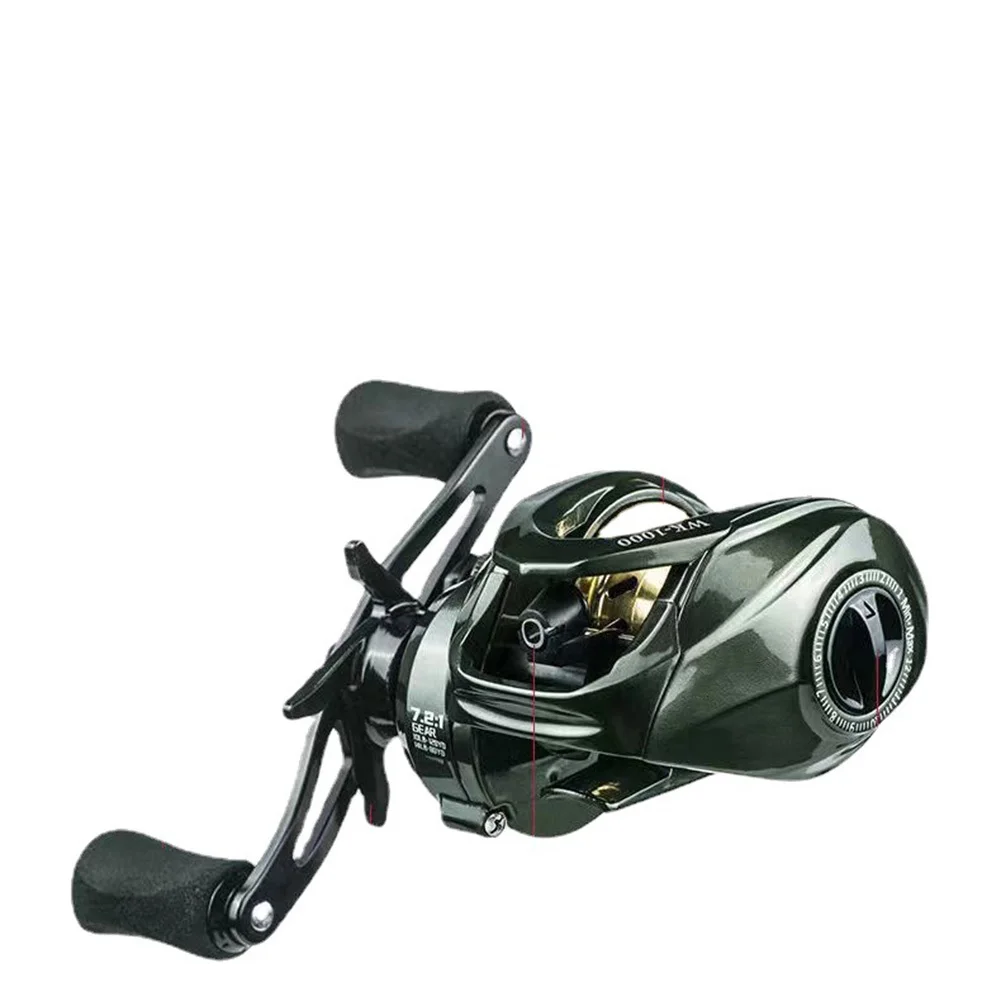 Baitcasting Reel 13+1BB Gear Ratio 7.2:1 Casting Reel Right / Left Handed Bait Caster Reel With 8KG Max Drag For Outdoor Fishing