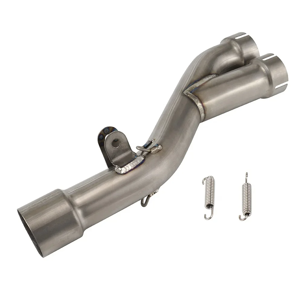 NiceCNC 2-into-1 51MM Titanium Alloy Exhaust Pipe with 2 Springs for KTM 950 990 2003-2016