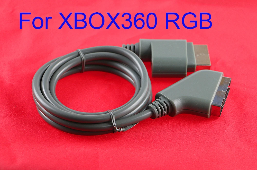 2PCS High Quality Hot 1.8m RGB Scart Video HD TV AV Cable For XBOX 360 Version Wholesales