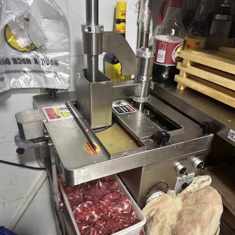 Fresh Meat Slicer Commercial Automatic Multi-Function Waist Slice Tendon Braised Meat Cooked Food Meat Cutting Machine