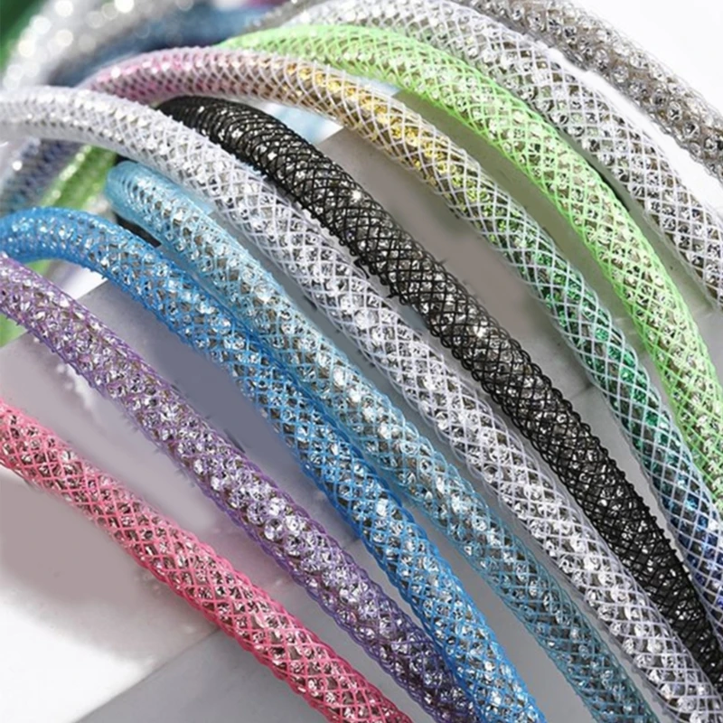 2PCS/Set Shoelaces for Sneakers Rainbow Crystal Diamond DIY Sportshirt Hoodie Dress Chain Rope Shoe Jewelry