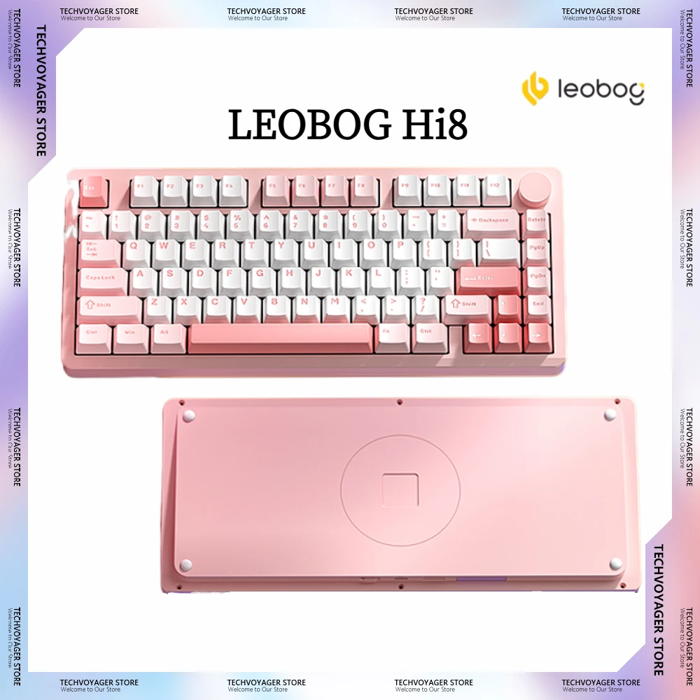 Leobog Hi8 Hot Swap Aluminum Alloy Mechanical Keyboard Tri-Mode Bluetooth Wireless Keyboard Kit Customize Gaming Keyboards Kits