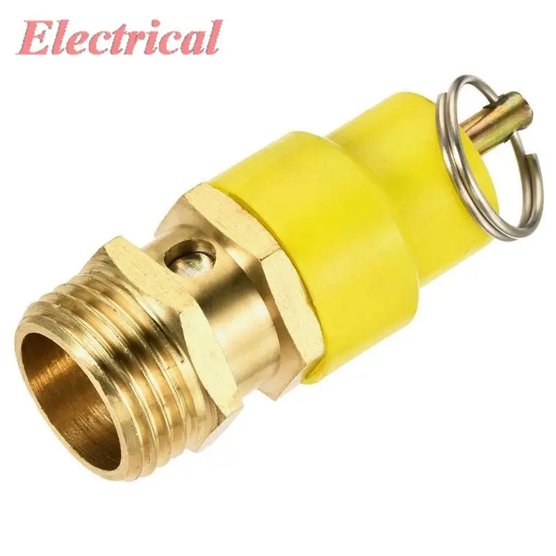 1pc Air Compressor Pressure Valve 1/8 1/4PT 42 PSI Set Pressure Red Hat 3/8 1/2PT Yellow Hat 150 PSI Set Pressure