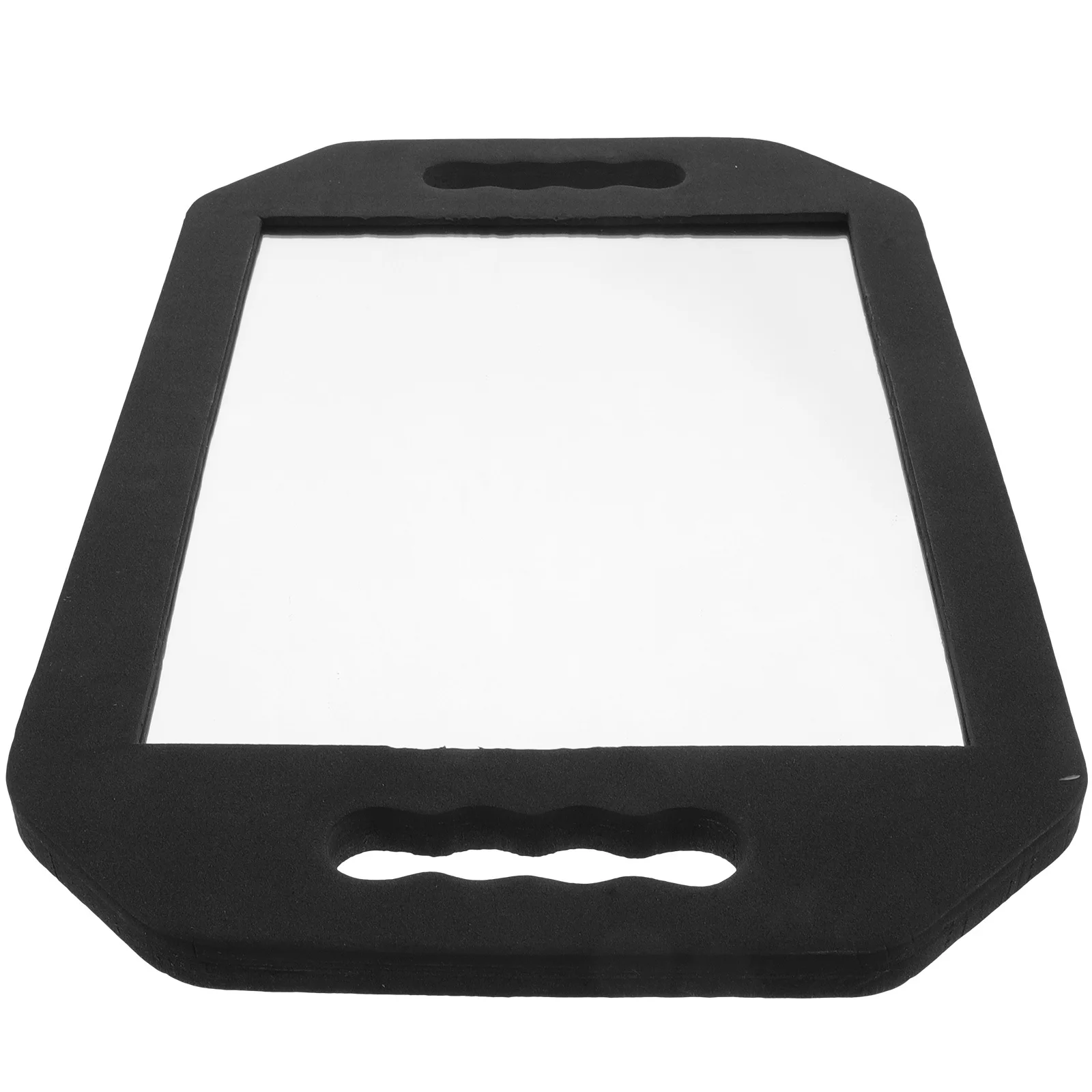 

Beauty Salon Drop-Resistant Square Makeup Sponge Mirror Ergonomic Non-Slip Handle Large High Definition Mirror for Bathroom