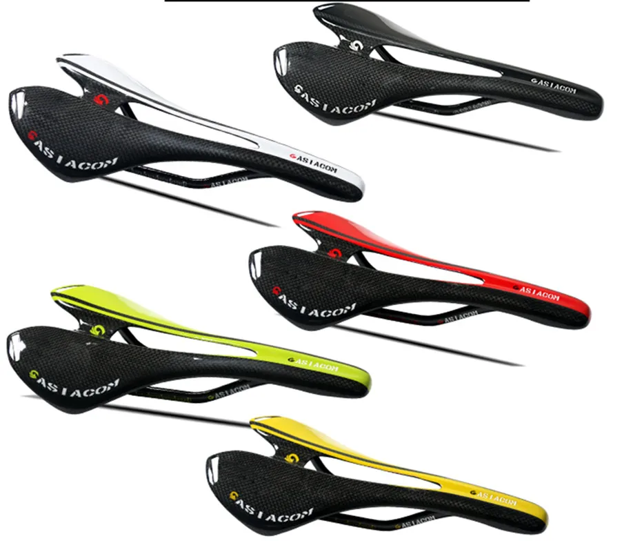 

Ultralight Carbon 3K Glossy MTB Bike Road Bicycle Racing Hollow Seat Saddle Cushion Bicycle Saddle Bike Accessories