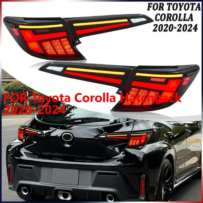 

For Toyota Corolla Hatchback 2020-2024, 1Pair LED Turn Signal Tail Lights, Plug and Play Brake Lamp Assembly