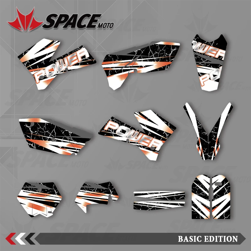 SPACE MOTO For KTM 05-06 SXF 06-07 XCF 05-07 EXC XCW Graphics Background Decals Stickers Motorcycle