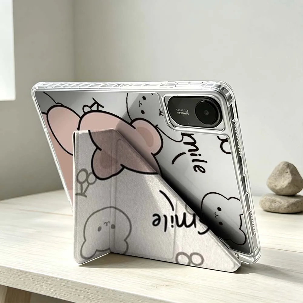 Cute Bear Pattern Soft For Xiaomi Mi Pad 8 7 6 5 Pro Redmi Pad SE 2 Poco Pad Foldable 3Y Tablet Case view 3