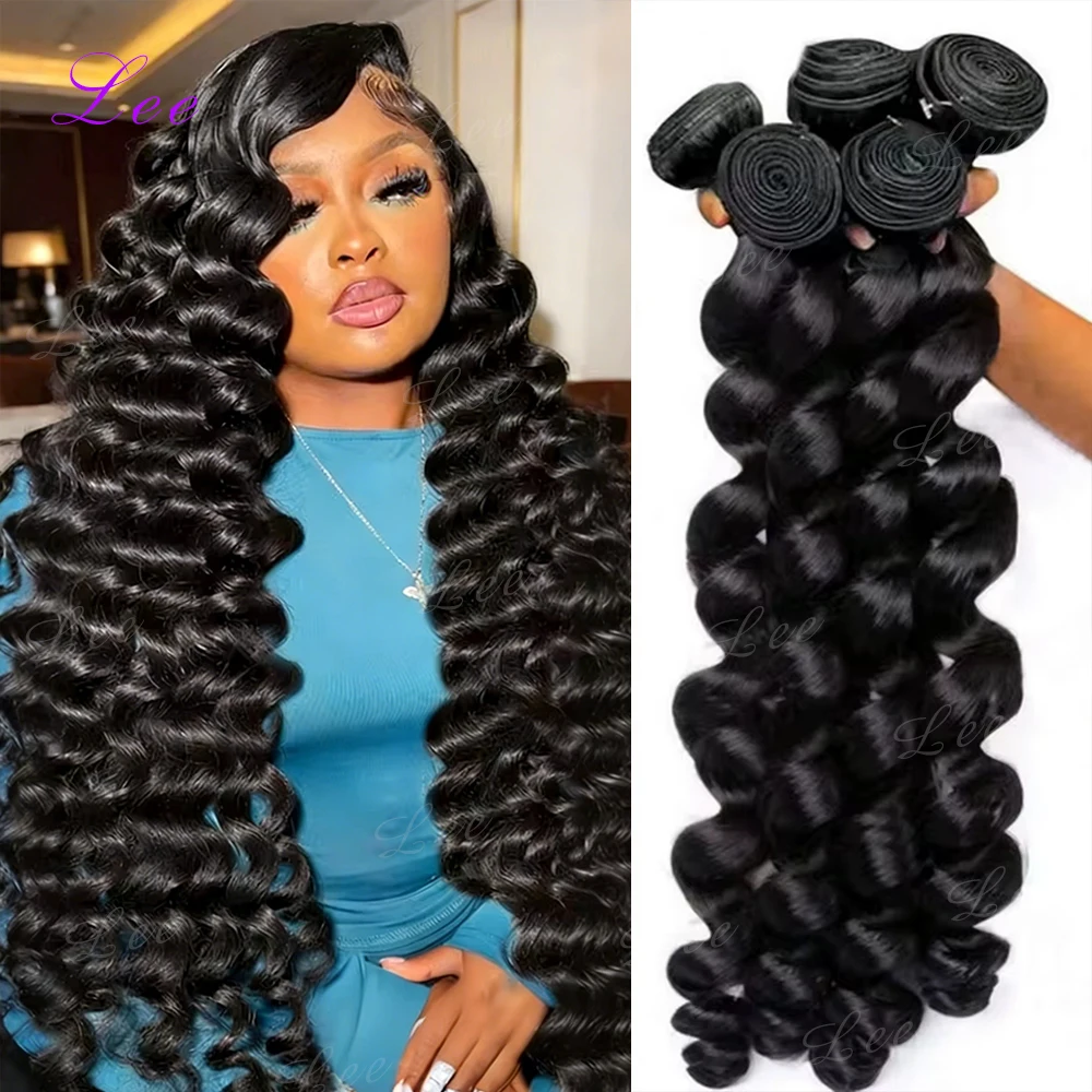 

16A Loose Wave Bundles Human Hair 26 28 30 32 Inch 100% Unprocessed Quality Virgin Raw Hair Brazilian Loose Deep Wave Human Hair Bundles Extensions