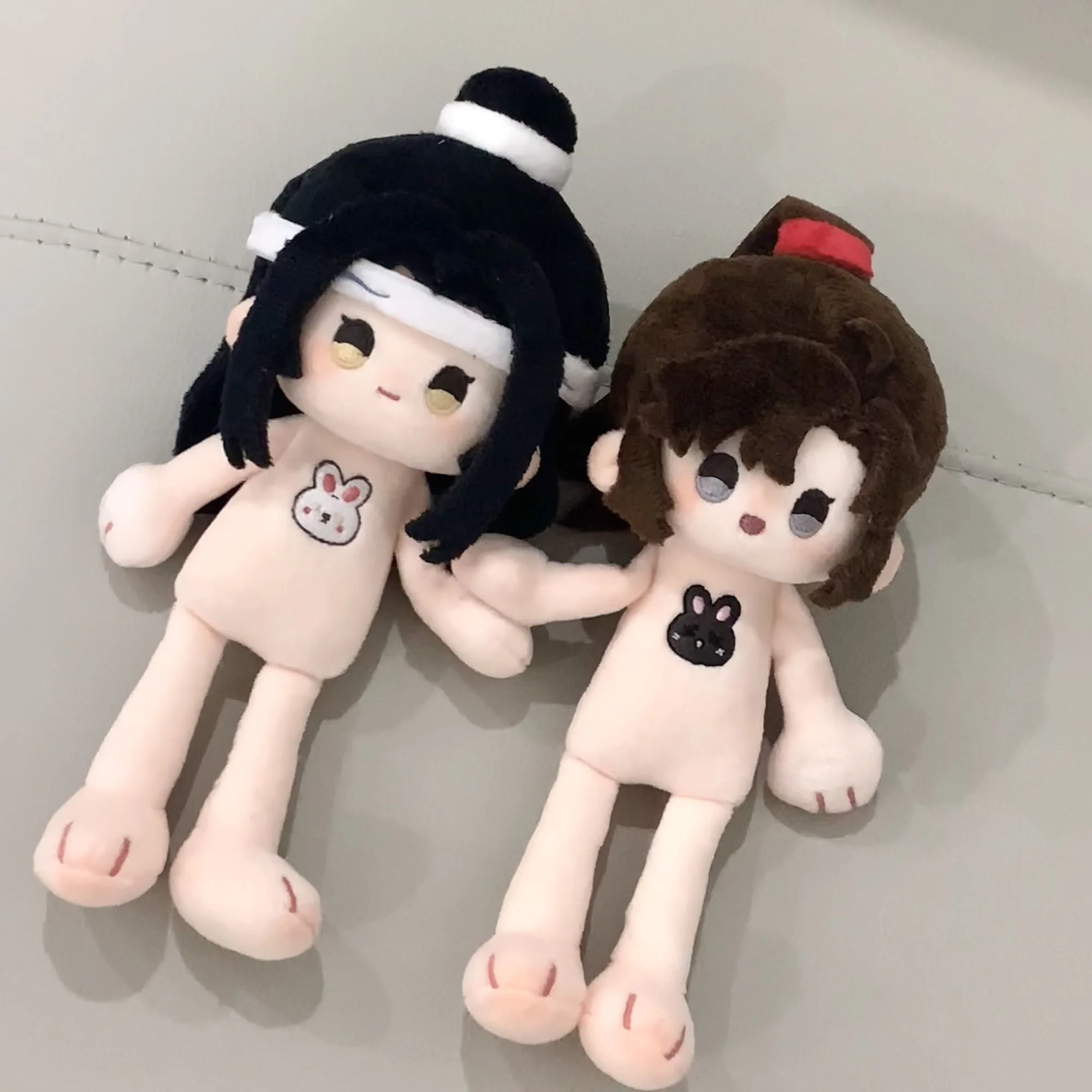 Original Demonic Ancestor Wei Wuxian Blue Forgetting Machine Cosplay Attribute 10cm Hammer Body Cotton Doll