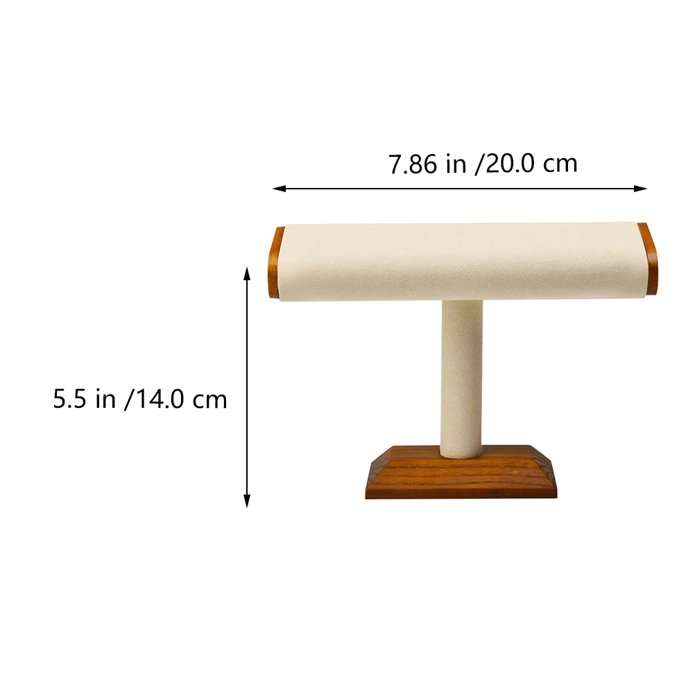 Mikrofaser Holz Display Armband Halter Ganizer Rack Schmuck Halter Rack Schmuck Ganizer Lagerung Lösung