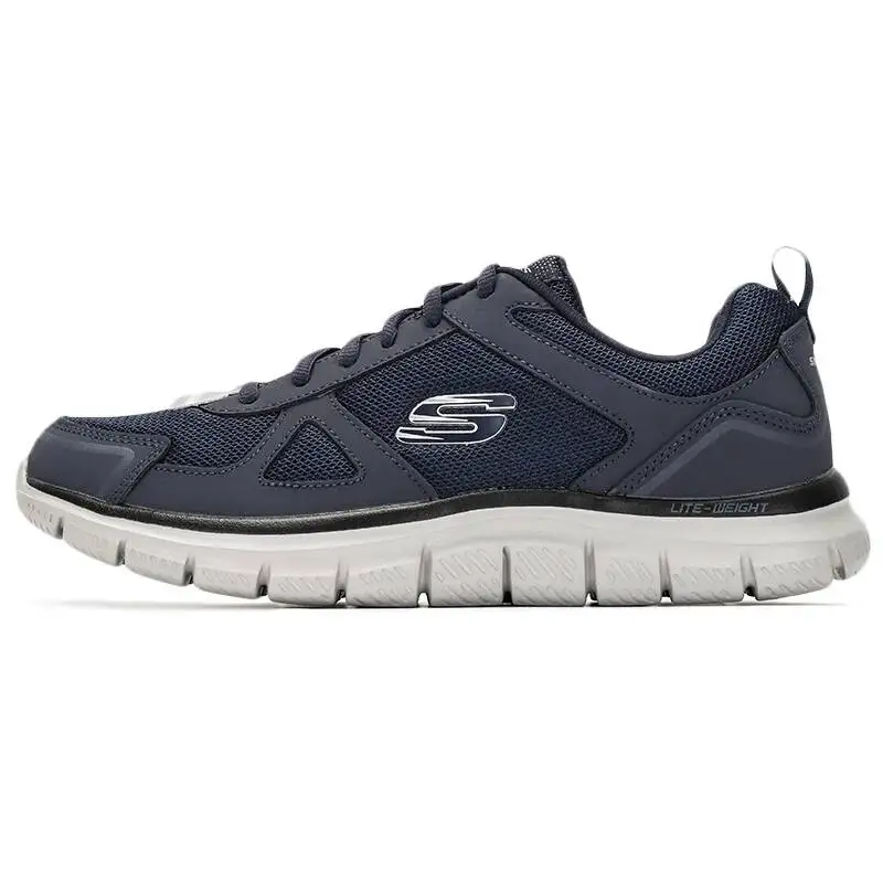 Skechers 52631-NVY Men Navy Sneakers Breathable Mesh Flexible Sole Lightweight Running Training Footwear