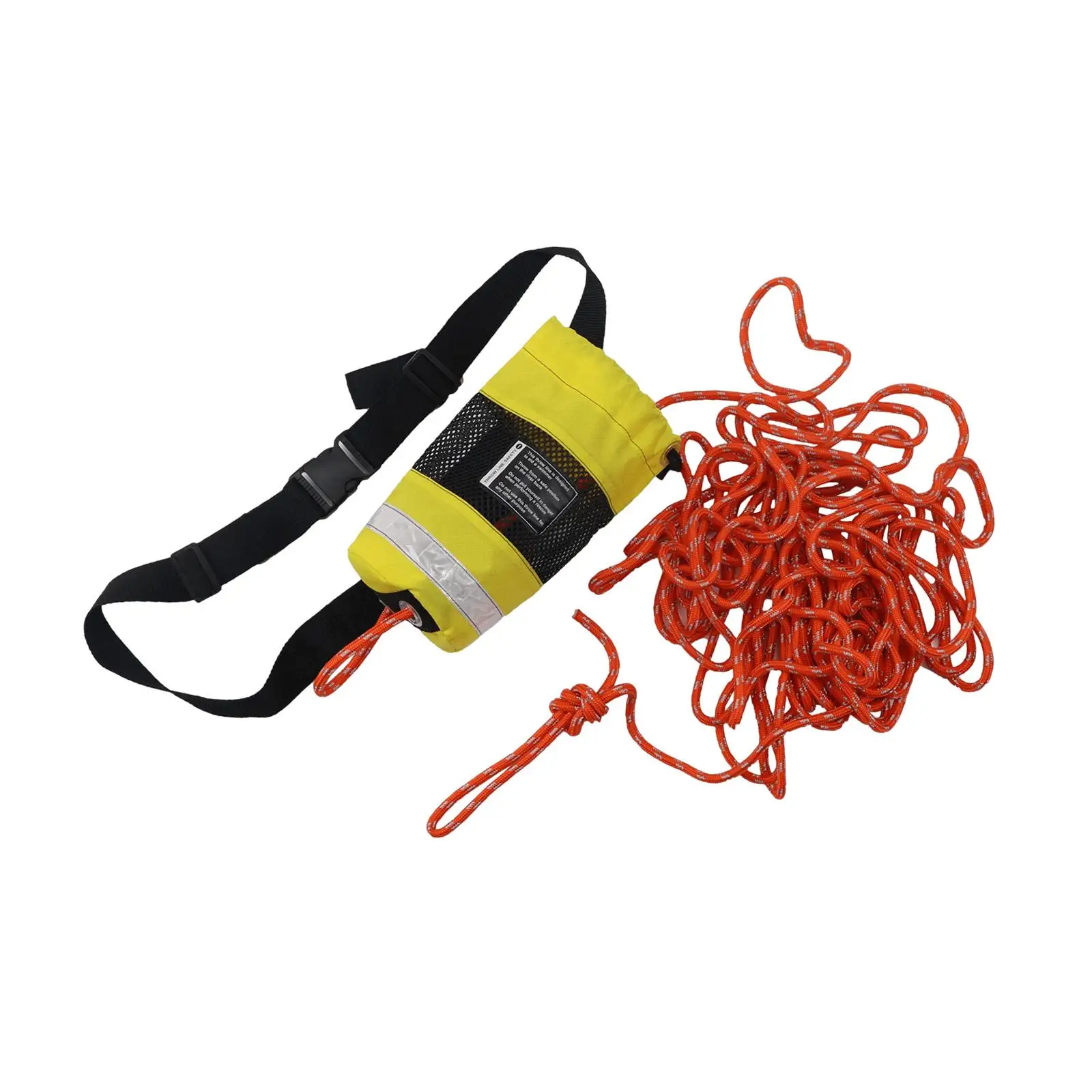 

Portable Rope Throw Bag Floating Throwing Line 21M Length High Visibility for