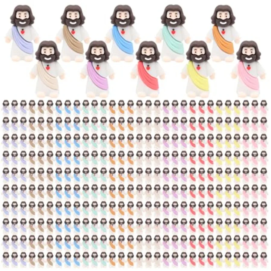 

Pocket Jesus Mini Figures Original Design Baby Jesus Figurines, Tiny Miniature Jesus Figures to Hide and Seek Religious Party F