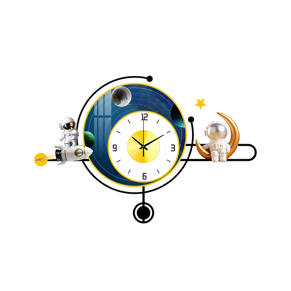 Simple atmospheric wall clock living room bedroom study clock silent wall watch creative home