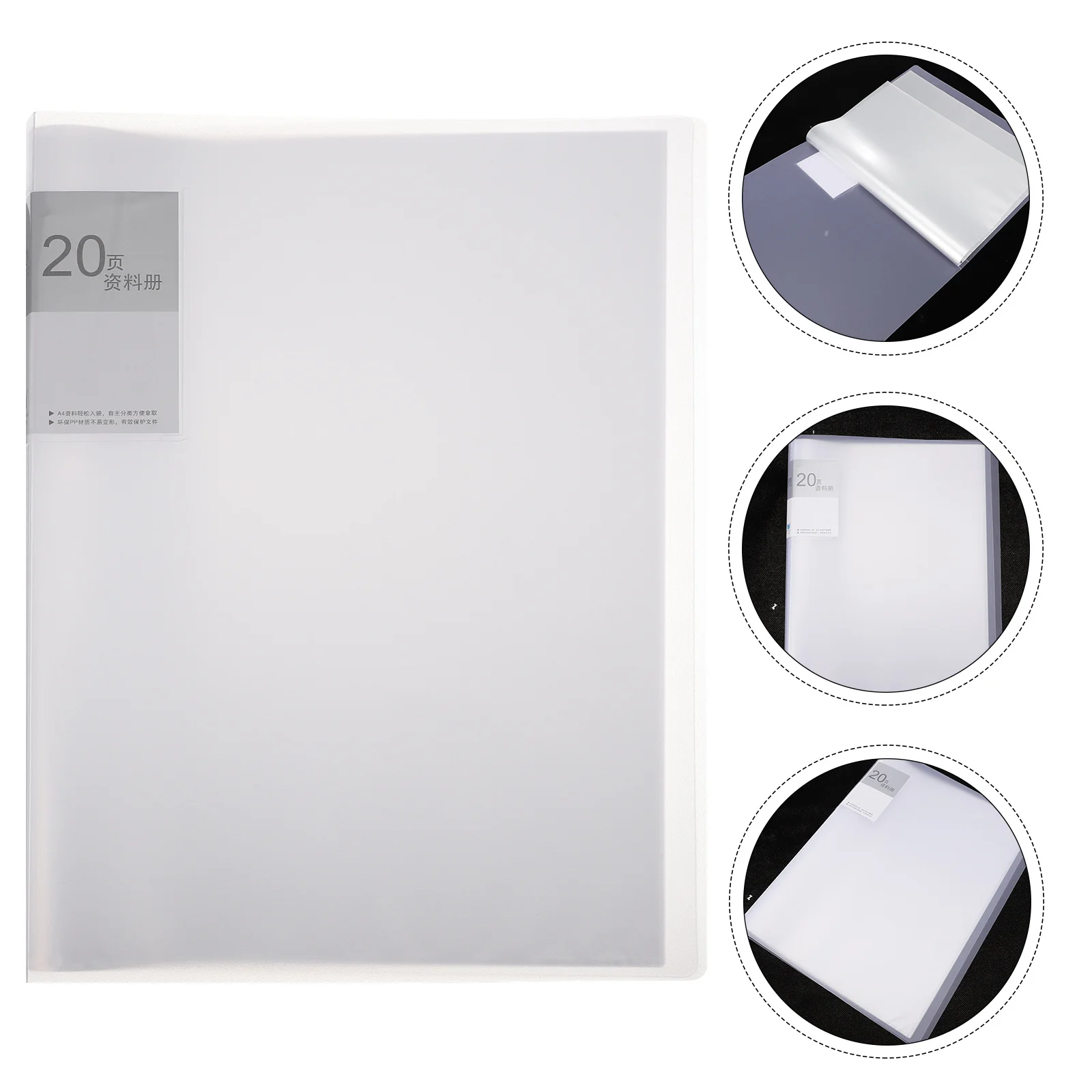 

Plastic A4 File Folder Lightweight Professional Expanding File Folder Document Holder Organizer Clip Office Supplies