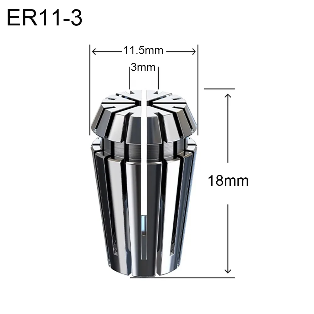 

New ER11 Spring Collet 1mm-8mm 1/8" ER Collet Workholding Engraving Collets CNC Engraving Machine